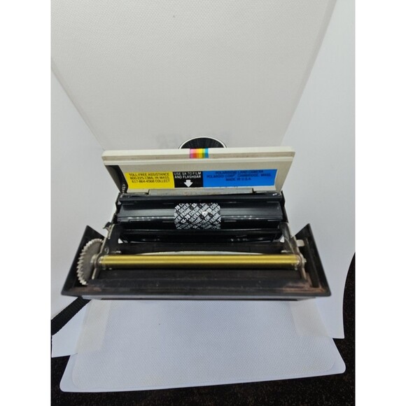 Vintage Polaroid SX-70 OneStep White Rainbow Stripe Land Camera (Untested) - Picture 14 of 16